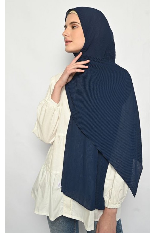 Pasmina Plisket Cerutti Navy